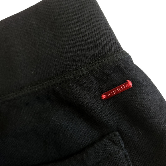 n:PHILANTHROPY Derby Jogger distressed cropped sweatpants in black cat Sz XS NEW - Picture 5 of 8